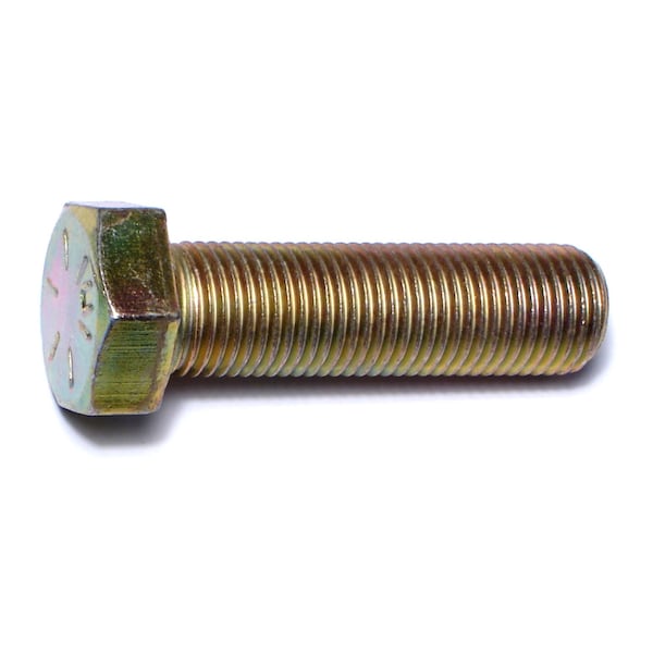 Midwest Fastener Grade 8, 1/2"-20 Hex Head Cap Screw, Zinc Yellow Steel, 1-3/4 in L, 25 PK 00886 - main